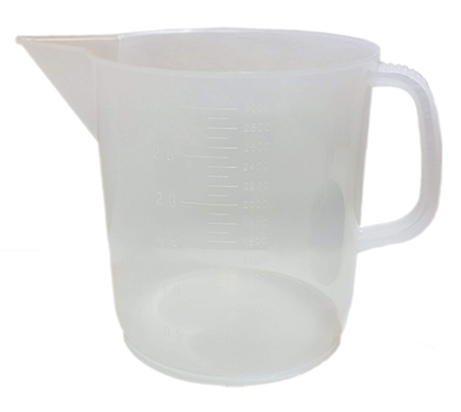 Beaker, Jug, Polypropylene, 3000ml, Case of 12
