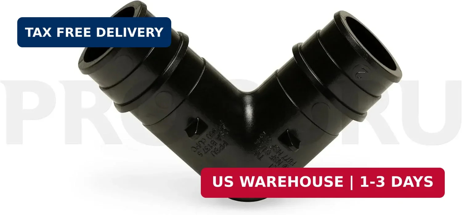 [25-Pack] PROCURU 1/2-Inch 90-Elbow Expansion PEX-A F1960 Plumbing Fitting, Cert