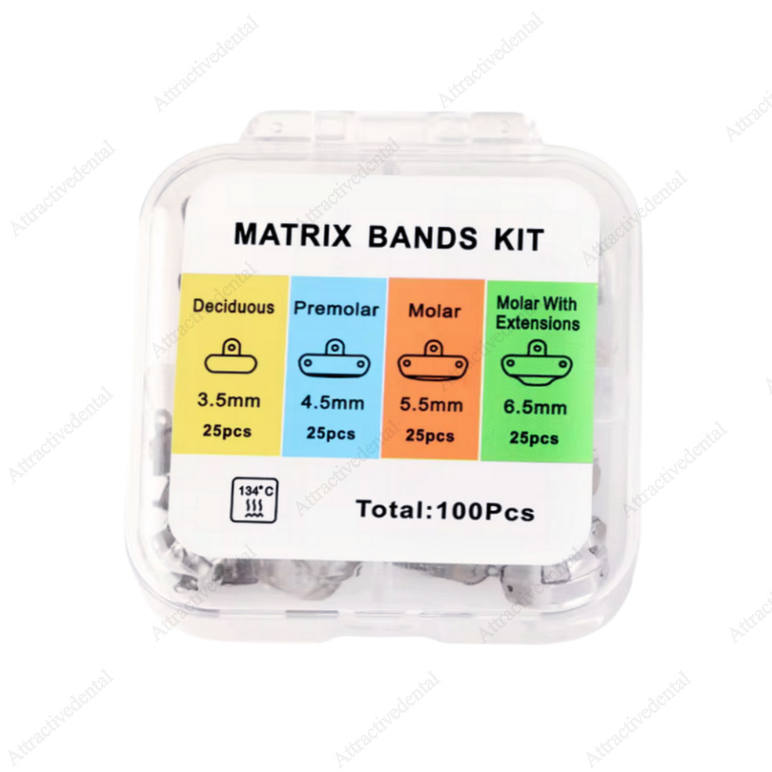 Dental Matrix Bands Ring Sectional Matrice Clamp Wedges Fit Palodent V3 System