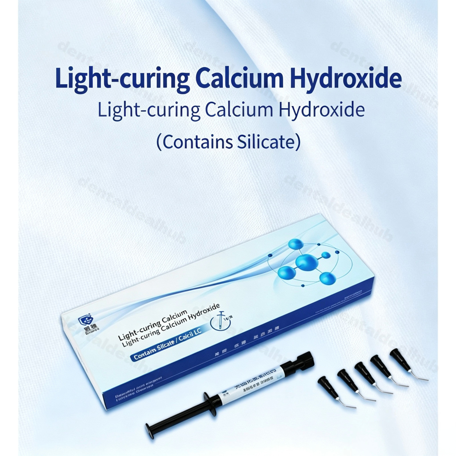 Guanya Light Cure Calcium Hydroxide Base 1g Syringe Silicate