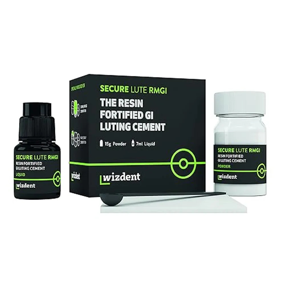 Wizdent Secure GIC Lute RMGI The Resin fortified FREE SHIPPING (POWDER+LIQUID)