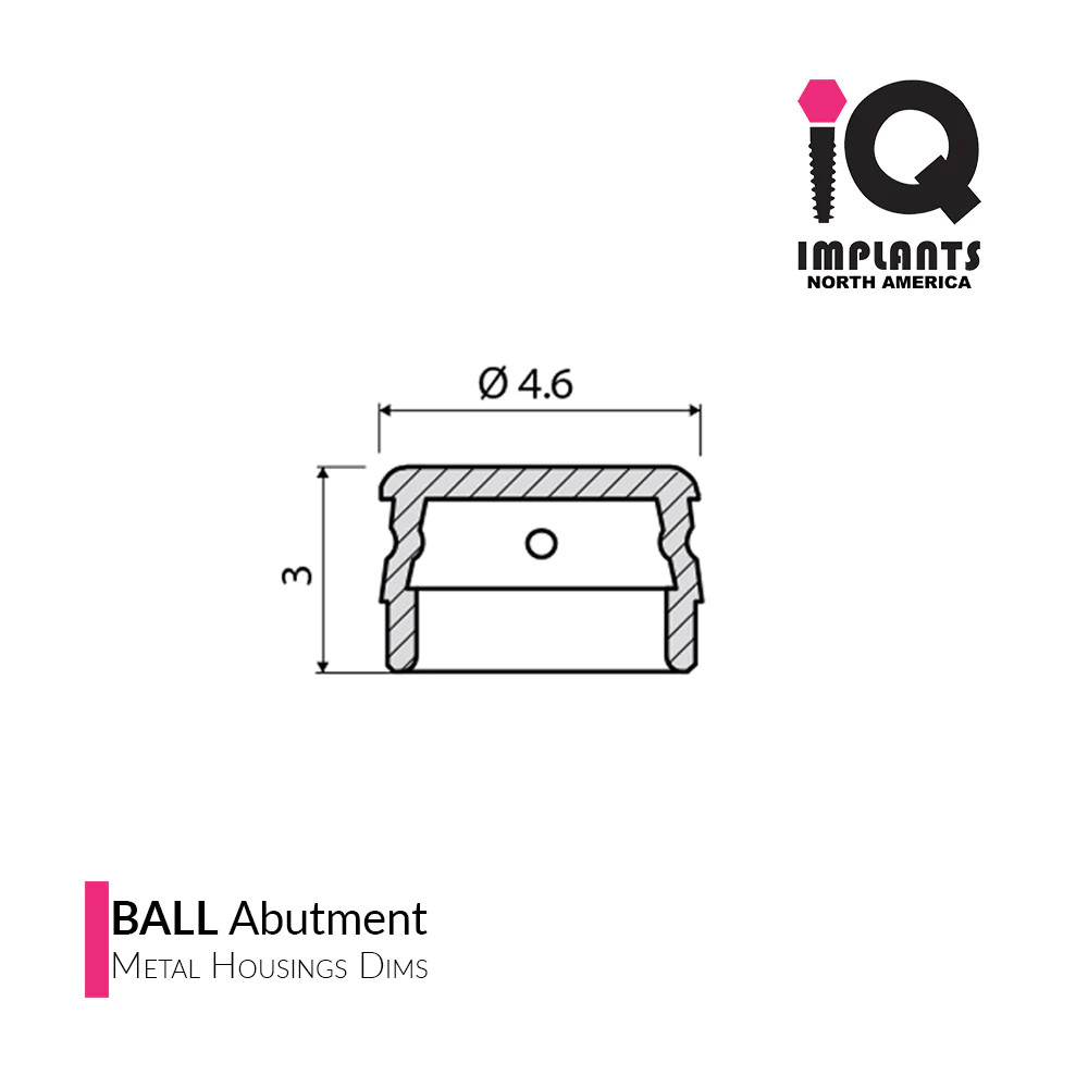 Ball Attachment Replacement Metal Housing Assembly Set (4 Pack)