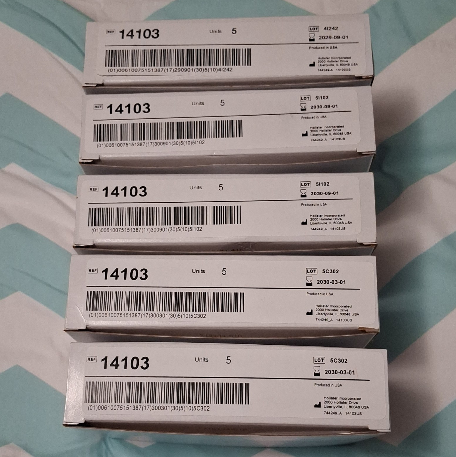 Hollister New Image FormaFlex Cut-To-Fit Flat Barrier 14103 *5 Boxes*