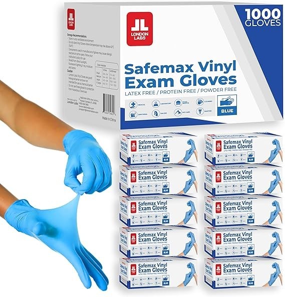 Synthetic Vinyl Exam Gloves Powder-Free, Latex-Free, Disposable, Ultra-strong