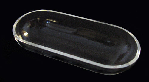 Fused quartz boat, round bottom, L25mm*W10mm*H8mm, Item# FQ-BT-01