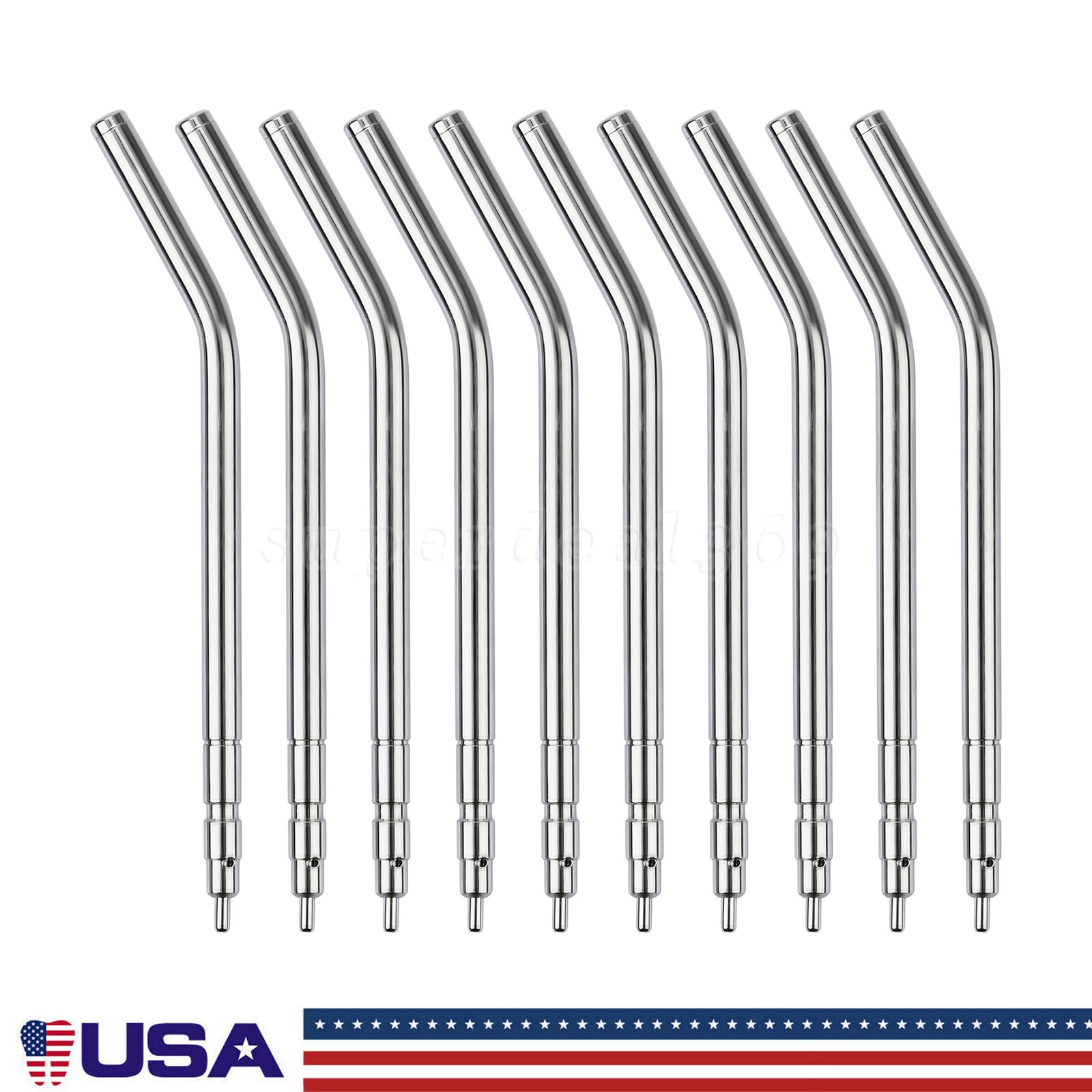 50Pcs Dental Air Water Spray Nozzles/Tips/Tube Metal for 3-way Triple Syringe PG