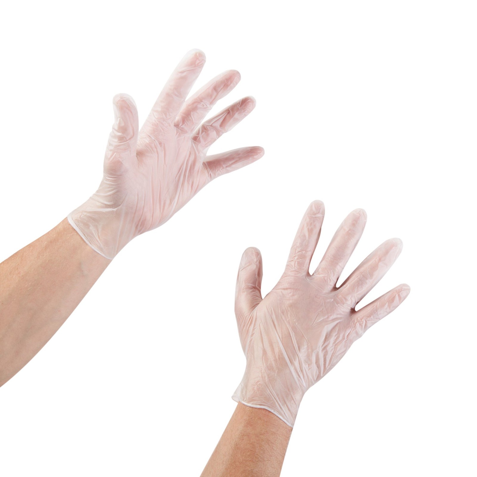 McKesson Confiderm Vinyl Exam Glove Standard Cuff Length SMALL 50 per Box