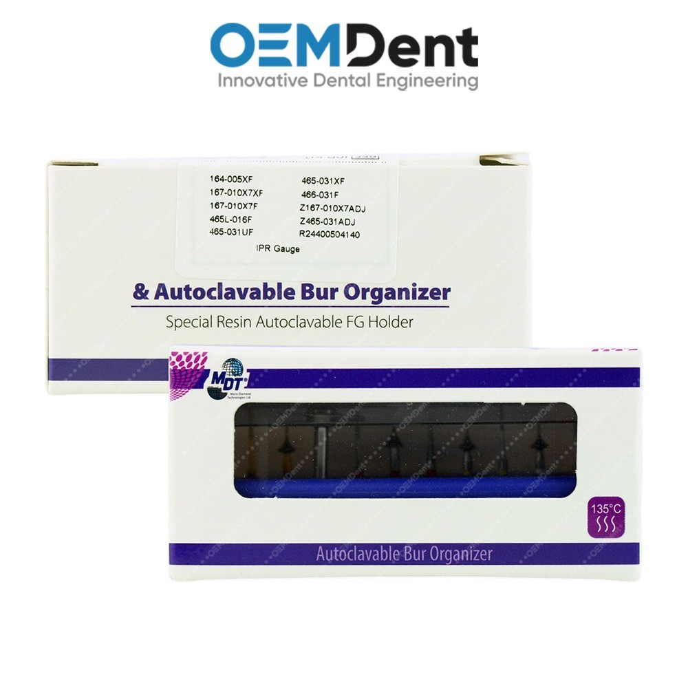 MDT IPR Bur & Disc Set Diamond Reduction Kit FG Shank Gauges Case