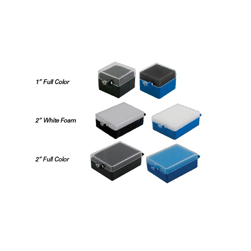 Dental Plastic Boxes 2″ w/Foam Insert Black Blue Storage Case Lab Organizer Bulk
