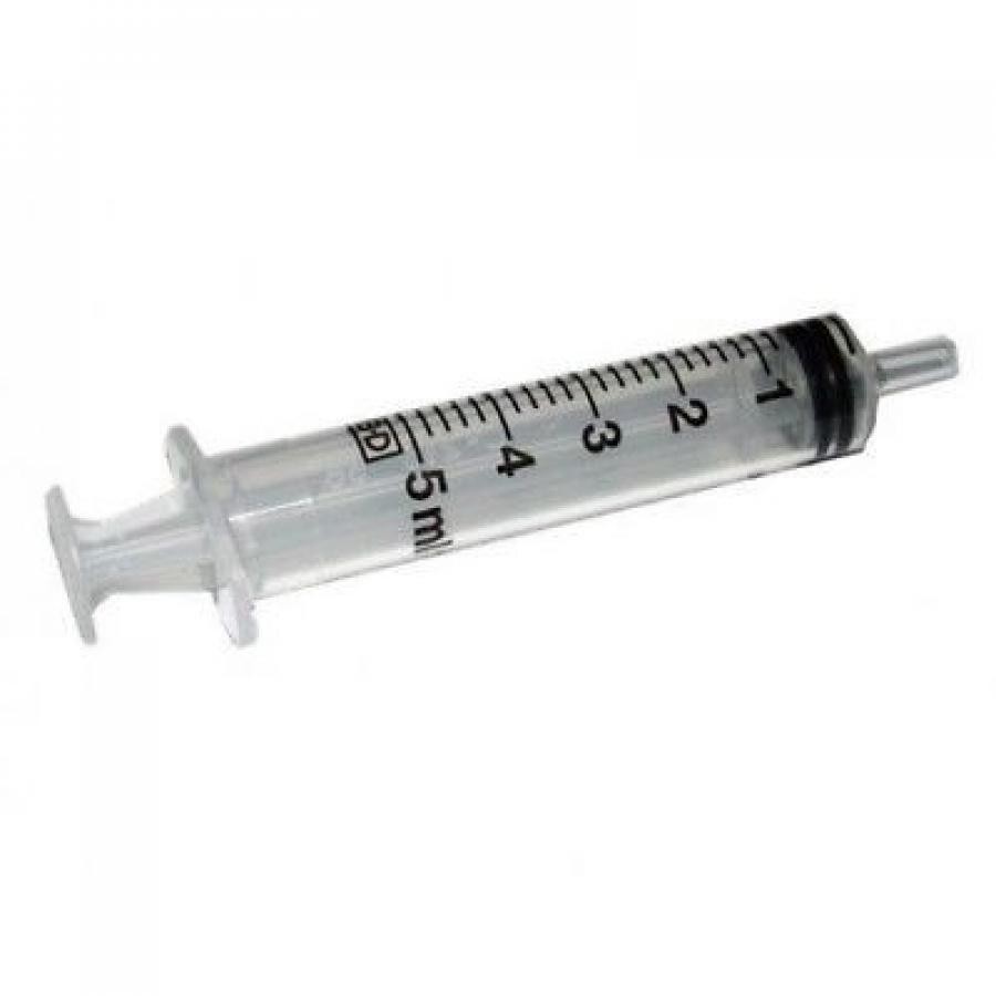 BD Oral Medication Syringe Bulk Pack Oral Tip No Safety 5mL Disposable, 305218