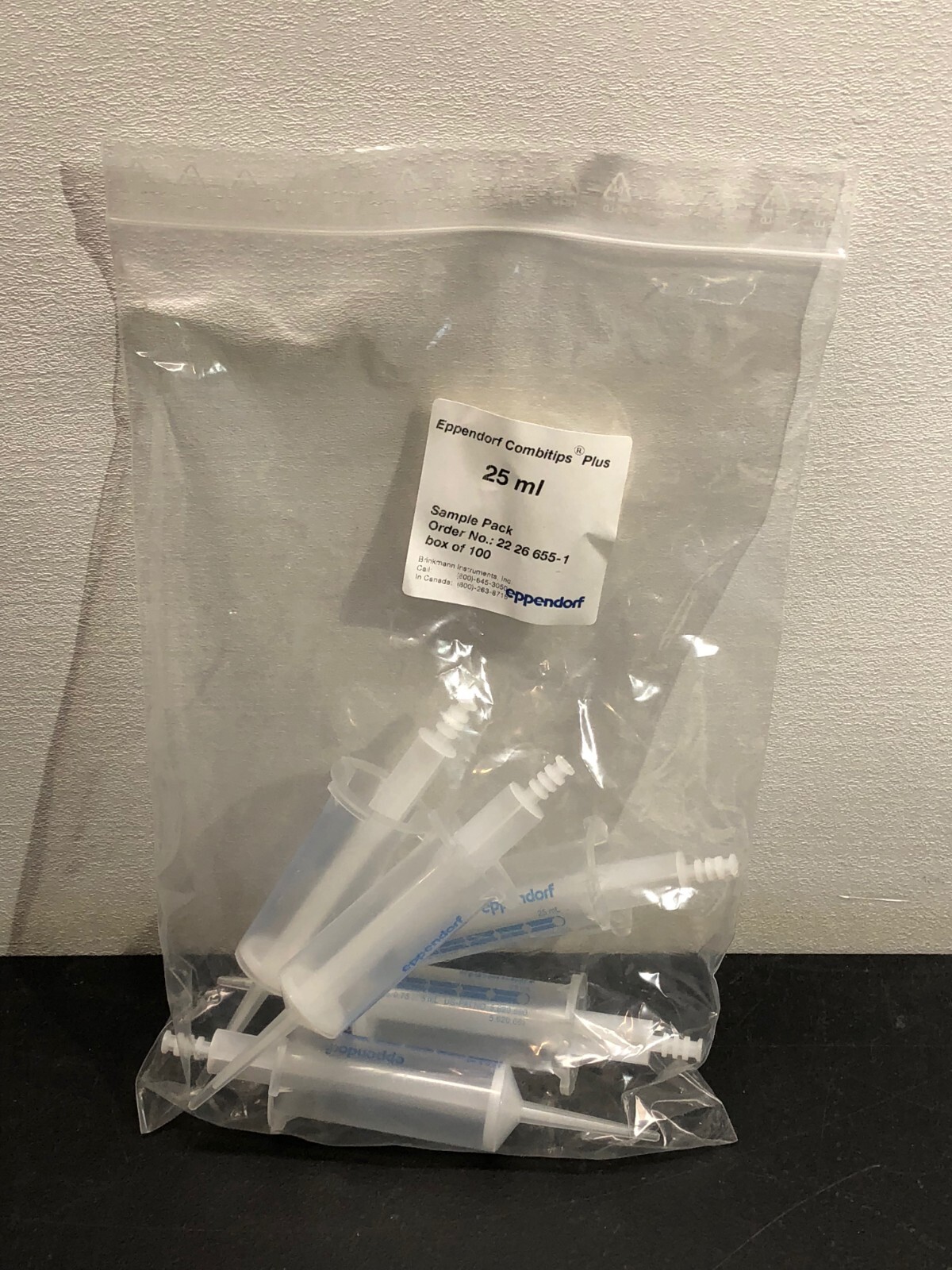 Eppendorf Combitips Plus 25mL 22 26 655-1 Sample Pack