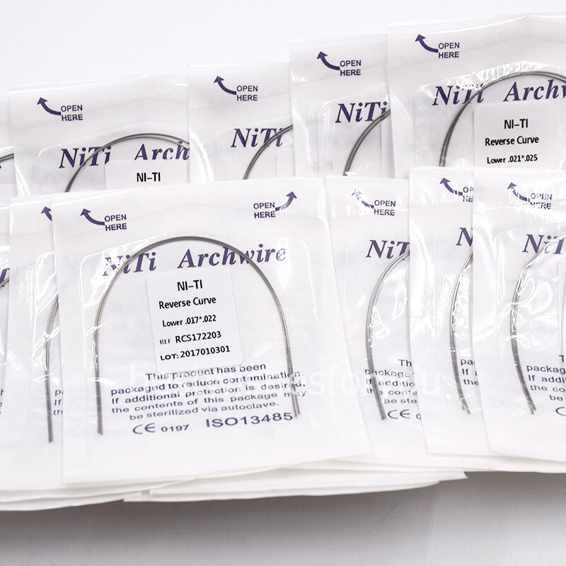 Dental Orthodontic Niti Reverse Curve Rectangular True Arch Wire Upper/Lower