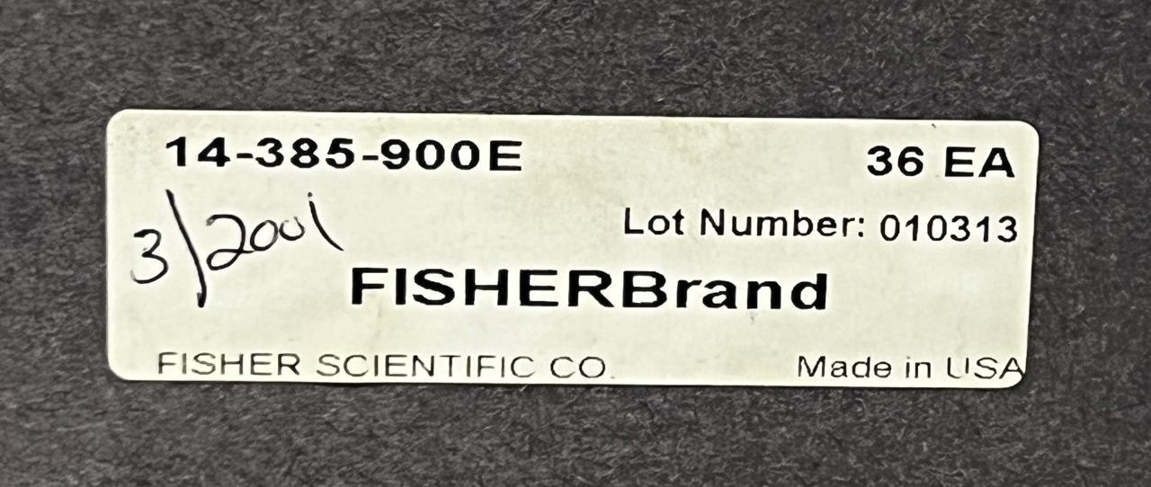 Pack of (36) Fisher 14-385-900E Round Cuvets Borosilicate Glass 19mm x 150m