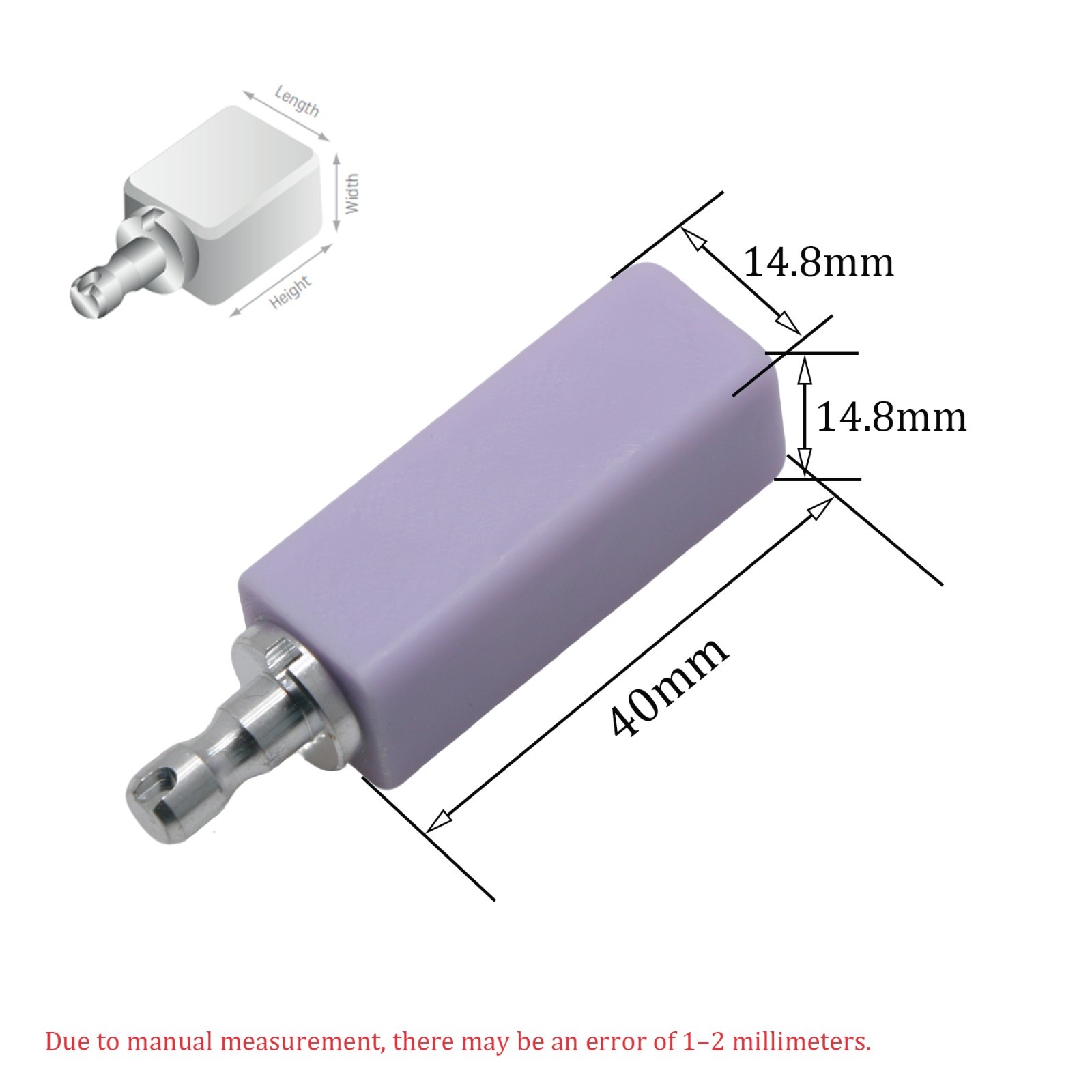 B40 Size Lithium Disilicate Ceramic Block for CAD/CAM Multi-unit Dental Bridge
