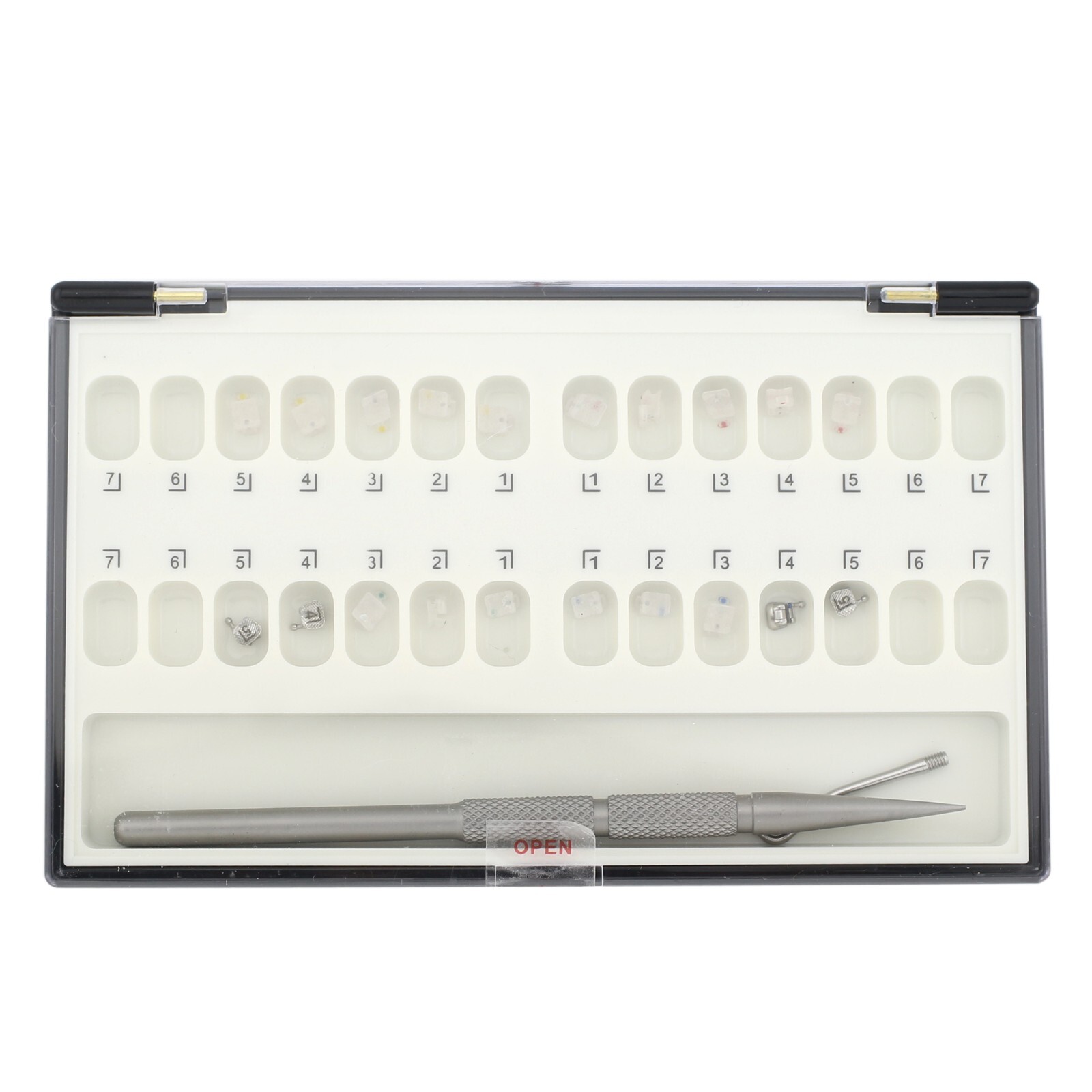 Orthodontic Self Ligating Brackets Damon Sapphire Clear Braces MBT Roth 022 5-5