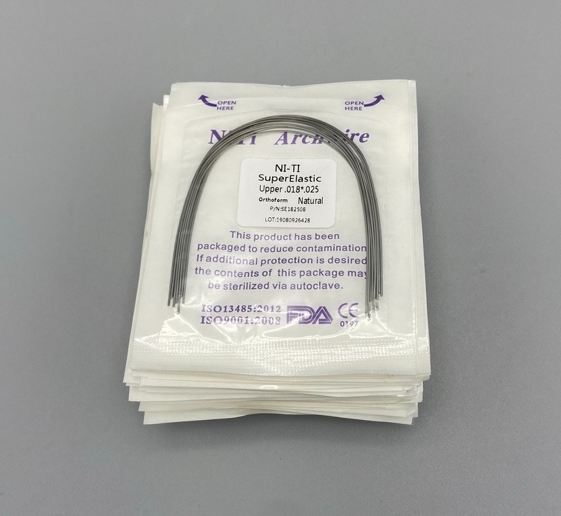 Dental Orthodontic Arch Wire Super Elastic NITI Natural Form Round Rectangular