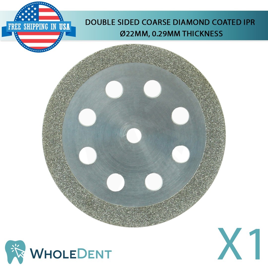 Ortho Dental Coarse Double Sided Diamond Coated Disc IPR Separator Ø22mm, 0.29