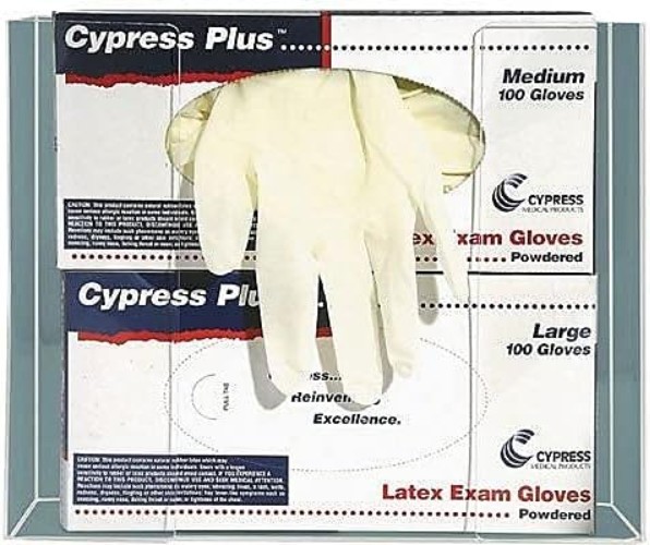 Acrylic Glove Box Holder Dispenser, Triple Capacity