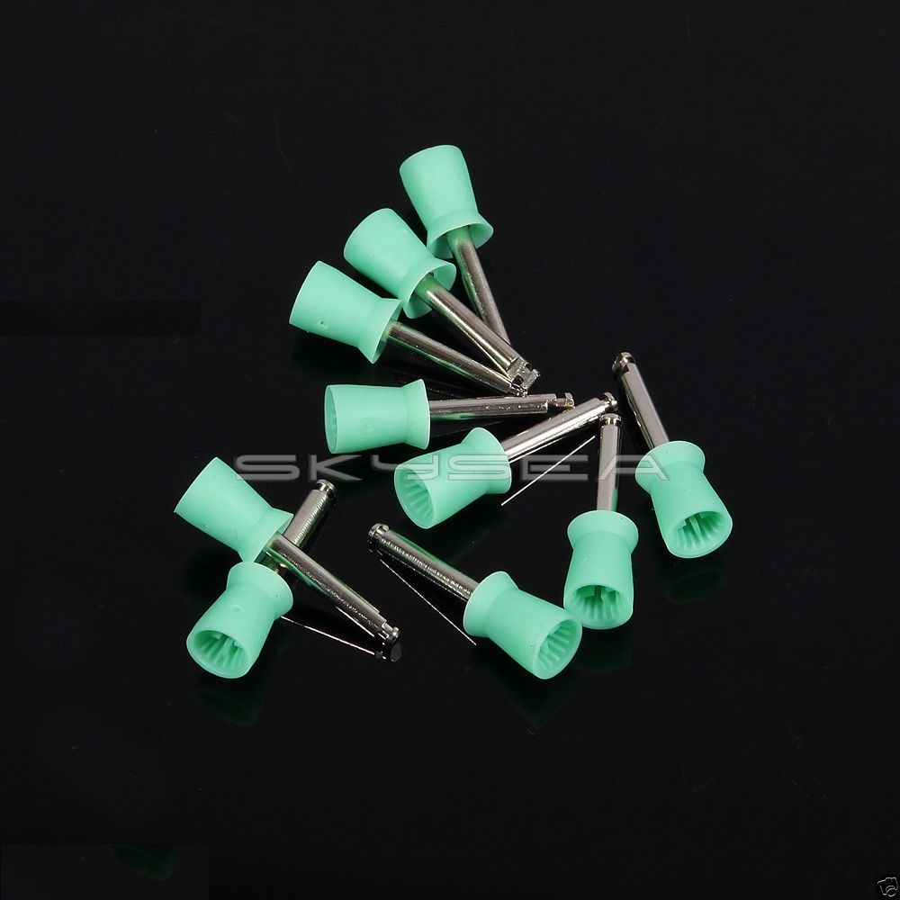 USA 1000 Dental Polishing Prophy Polisher green Cup Latch fit Straight Handpiece