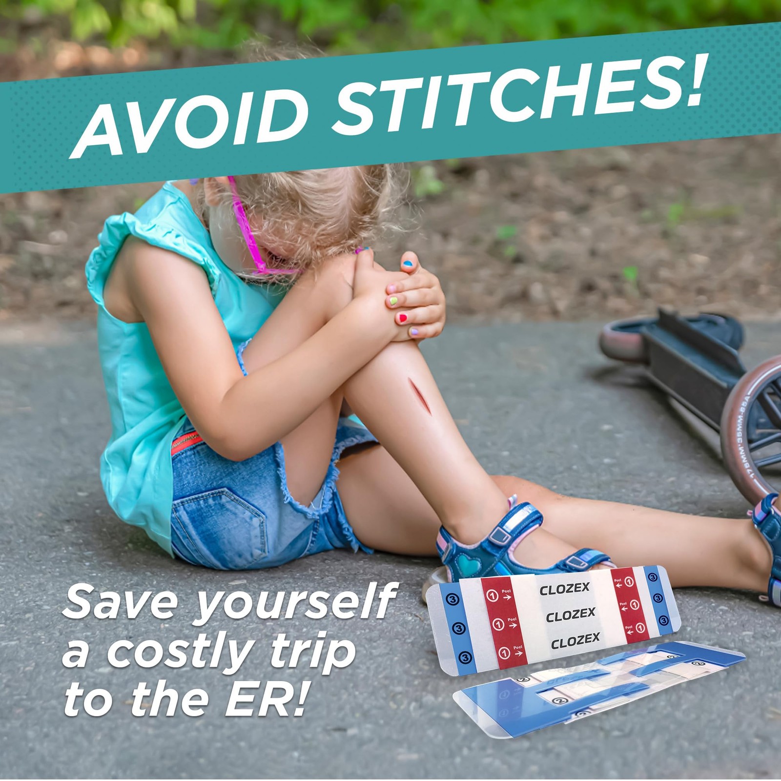 Clozex Pediatric – Without Stitches Fsa Hsa Eligible Skin