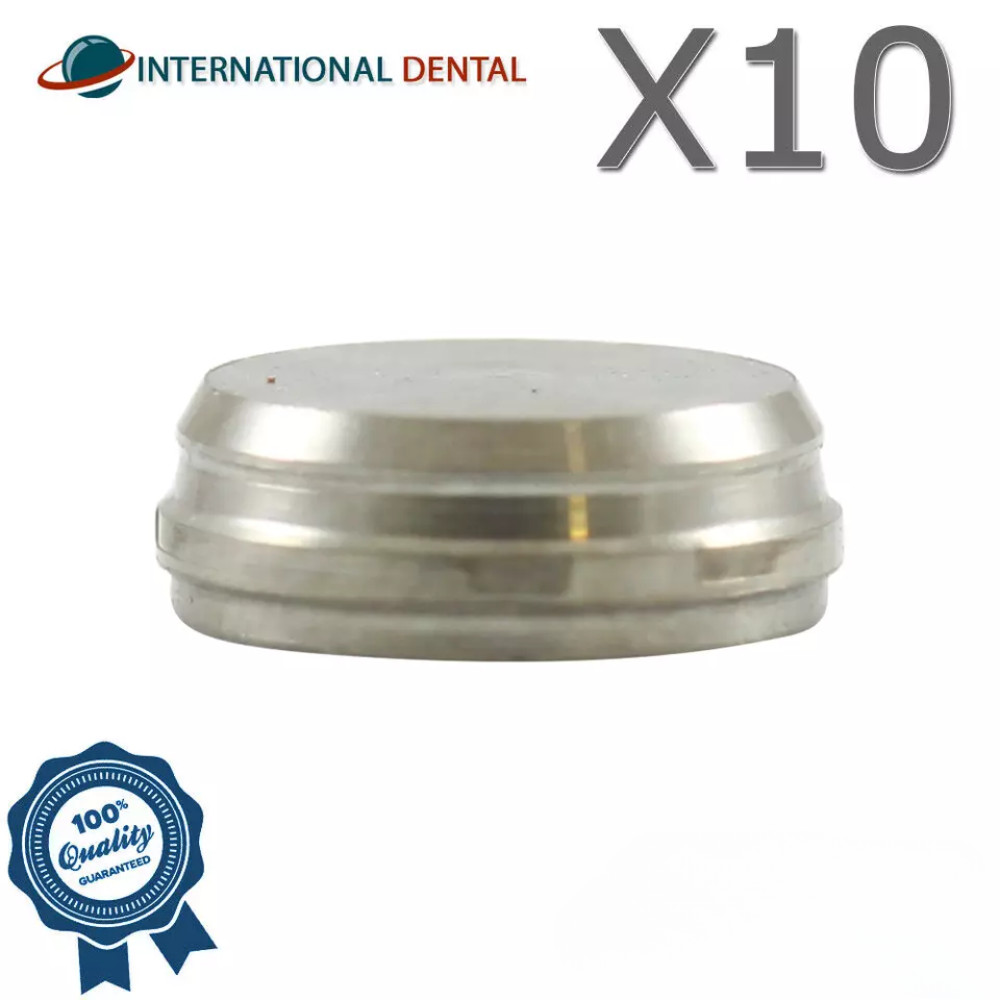 10x Dental Lab Metal Cap Housing Loc In Attachment Adapter Head Titanium