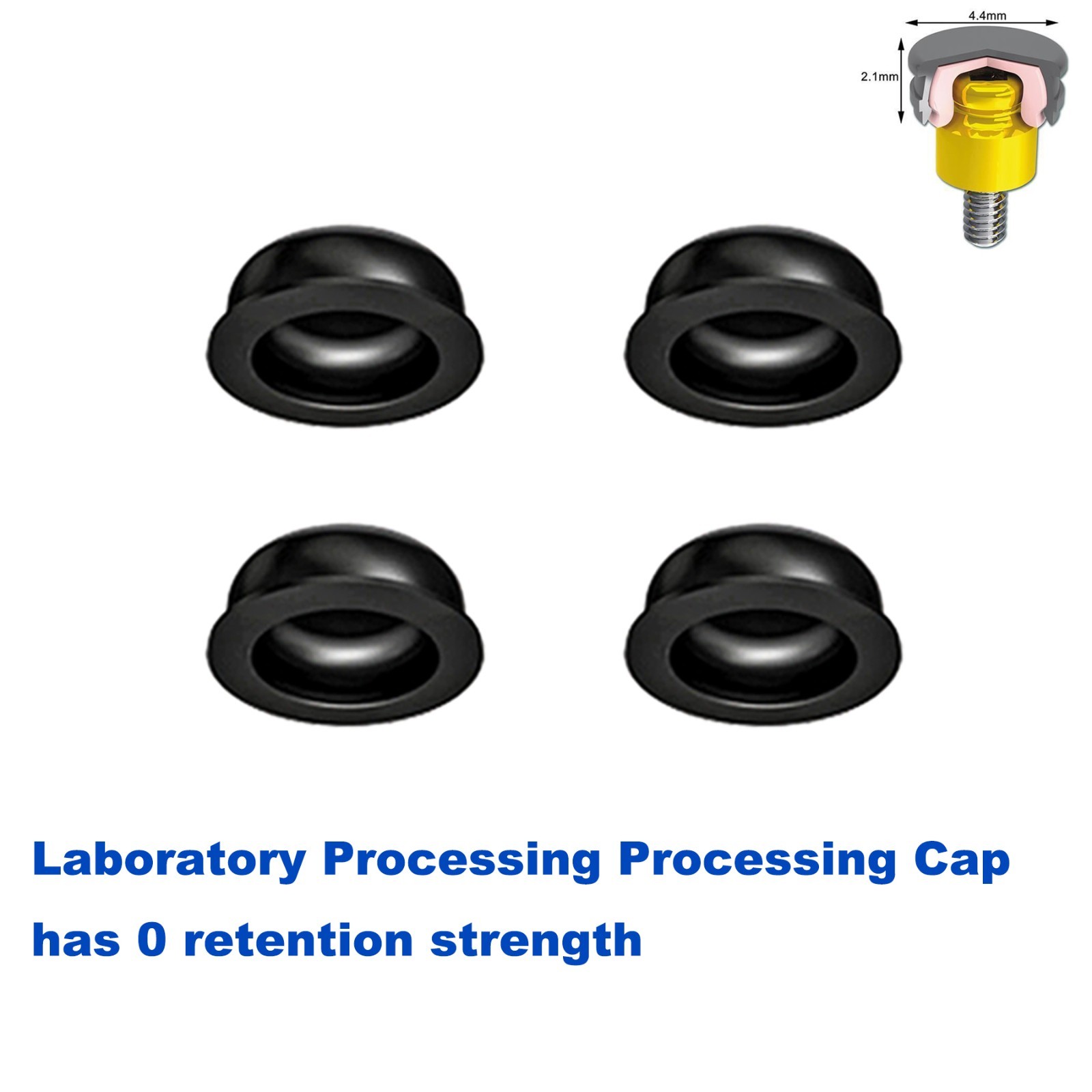 US Overdenture Black Lab grip Male Processing Caps Locator Insertion Core Tool