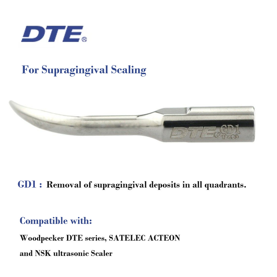 Woodpecker DTE Dental Ultrasonic Piezo Scaler Tips Endo Perio Scaling EMS Satele
