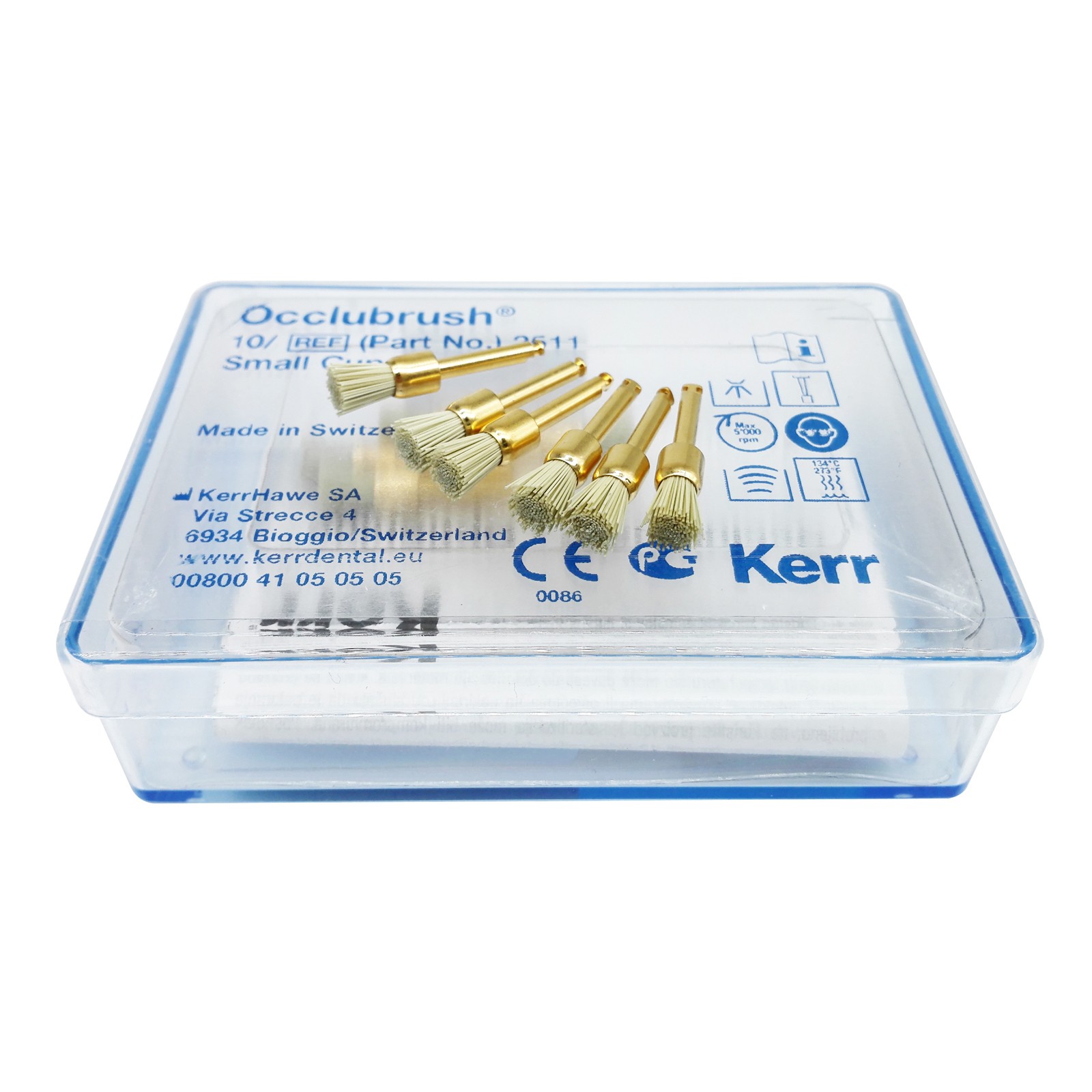 KERR Dental 2511 Occlubrush Polishing Cups Small 10/Pk