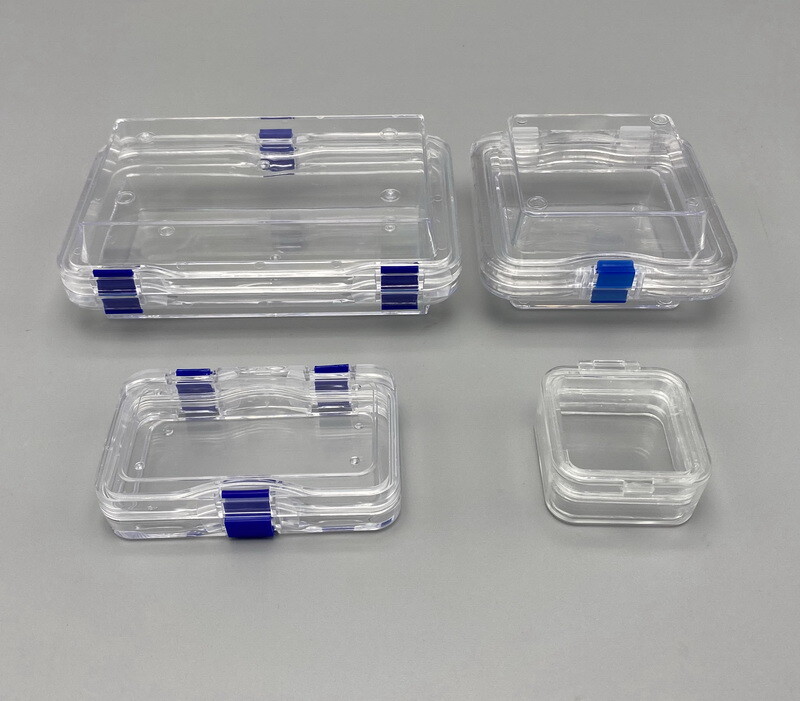 Plastic Dental Box Denture Storage Box with Membrane Hinge Display Jewelry Boxes