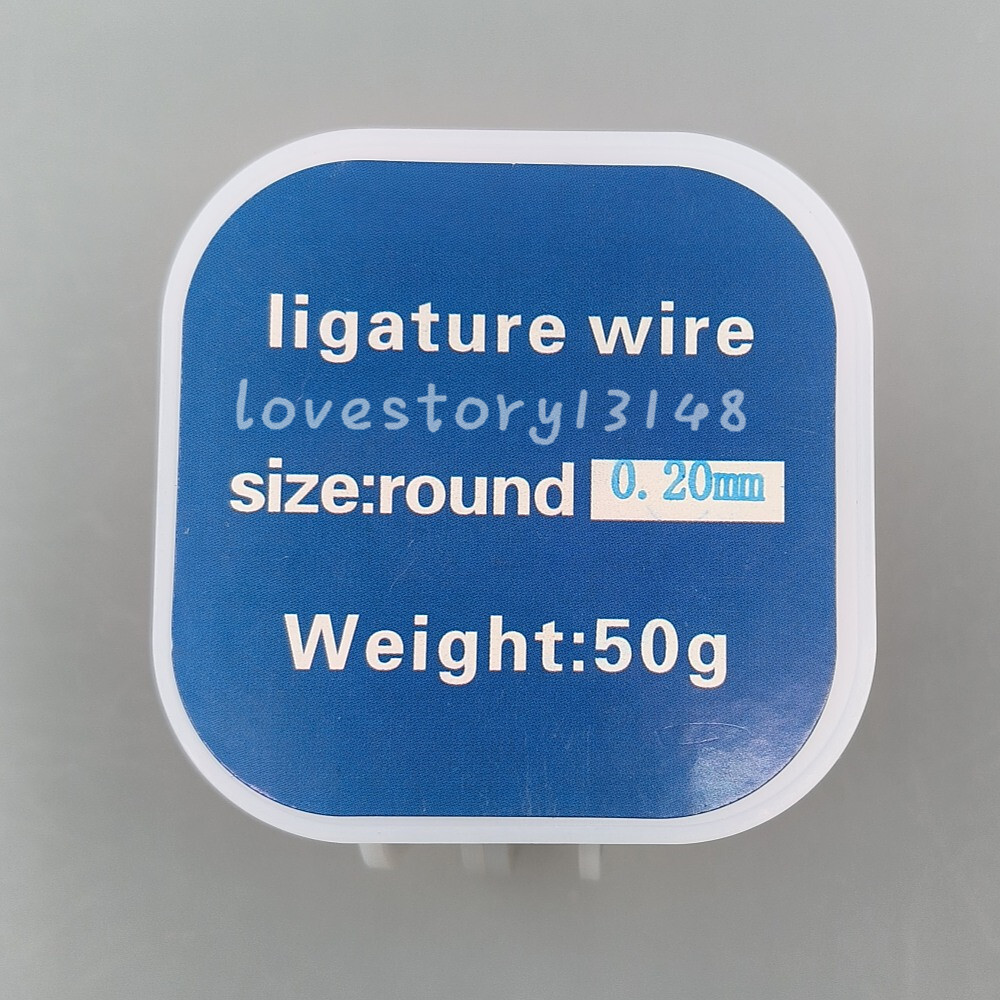 1 Roll Dental Orthodontic Ligature Wire Round Spool Stainless Steel 0.20mm