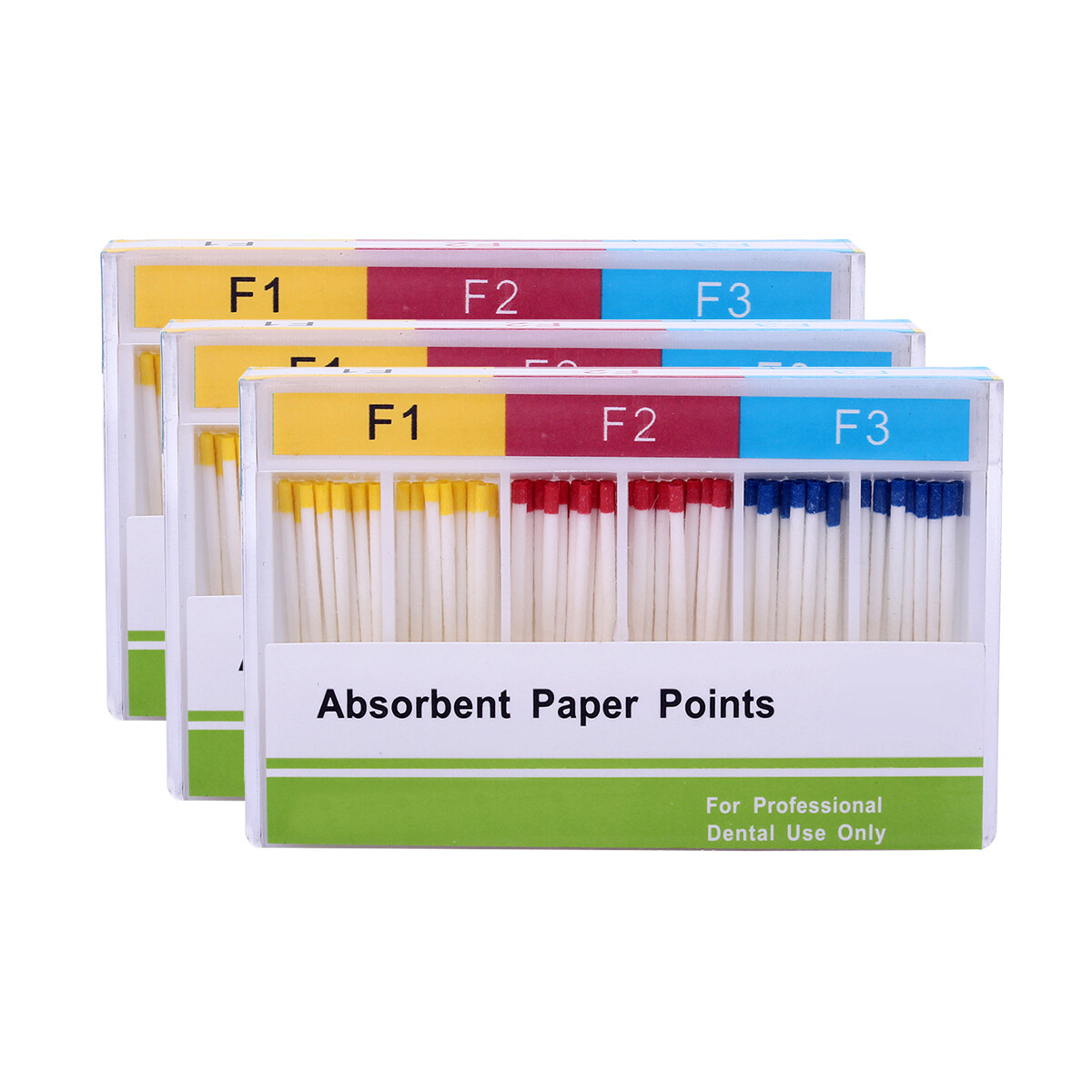 100pcs/Kit Dental Endodontic Absorbent Paper Points F1 F2 F3