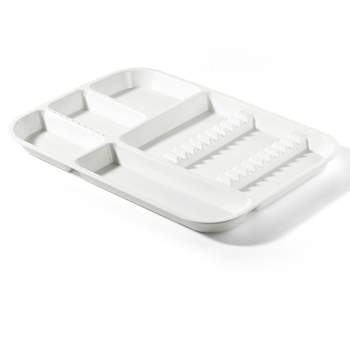 Dental Divided Separate Type Tray Plastic Instrument White Autoclavable