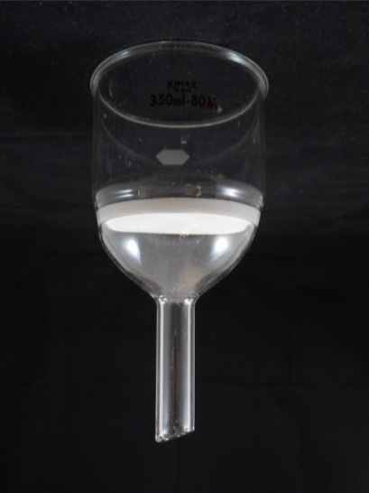 Kimble KIMAX Glass 350mL 80mm Diam Medium M Fritted Buchner Filter Funnel B