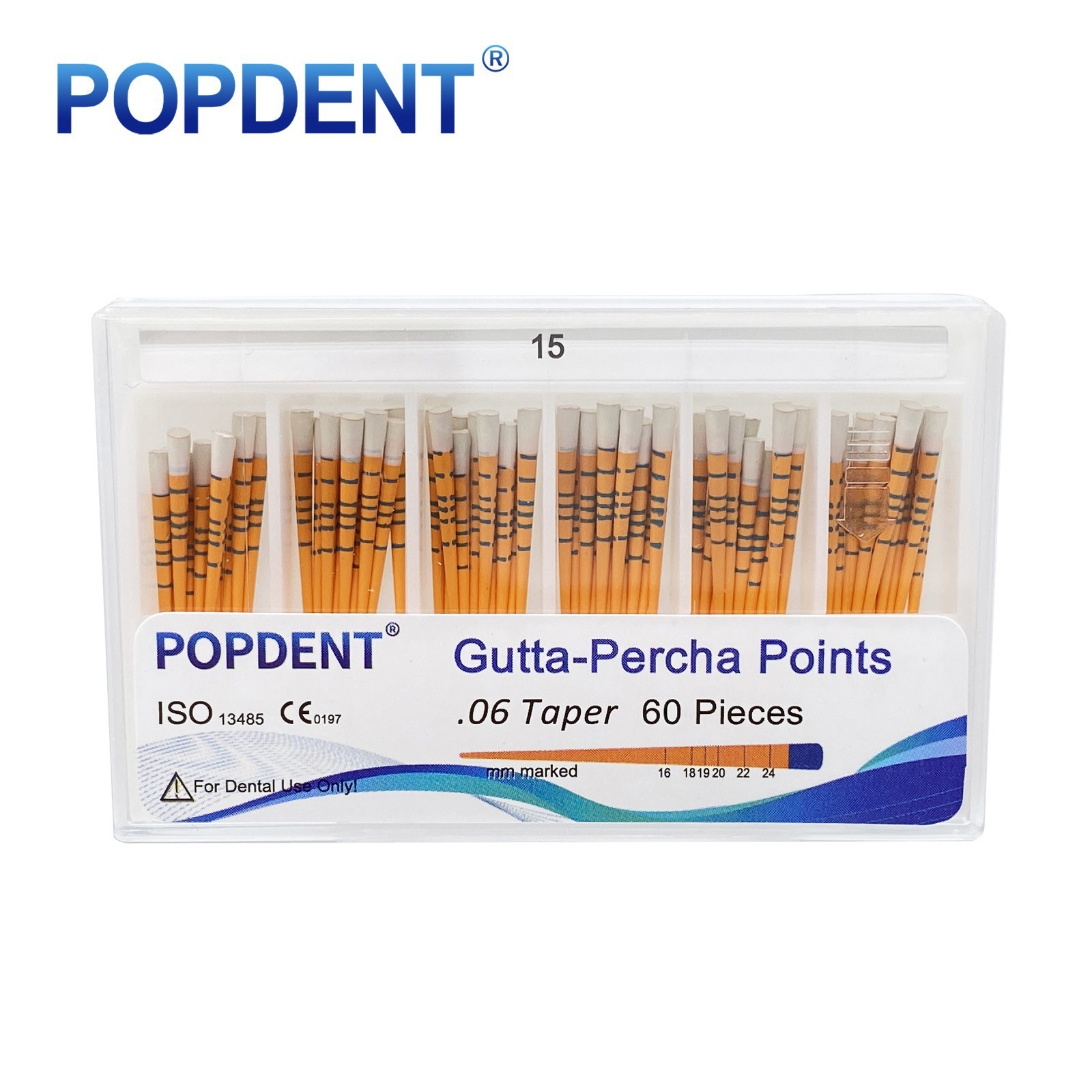 GUTTA PERCHA POINTS Taper 0.4 or 0.6, or Standart Taper, All Sizes Dental Meta