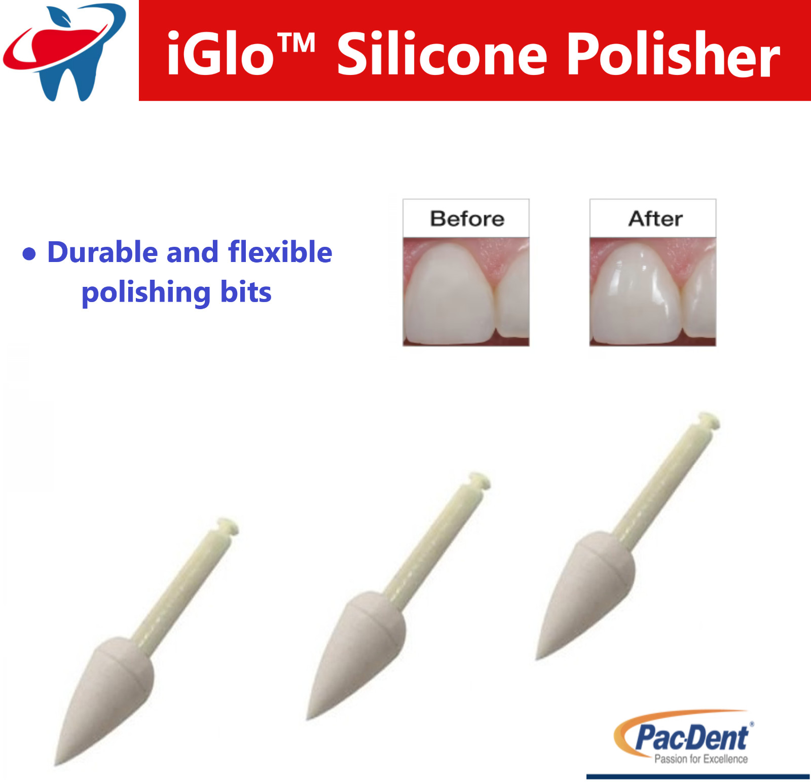 Dental Silicone Polisher Points Polishing for Composite Natural Teeth Porcelain
