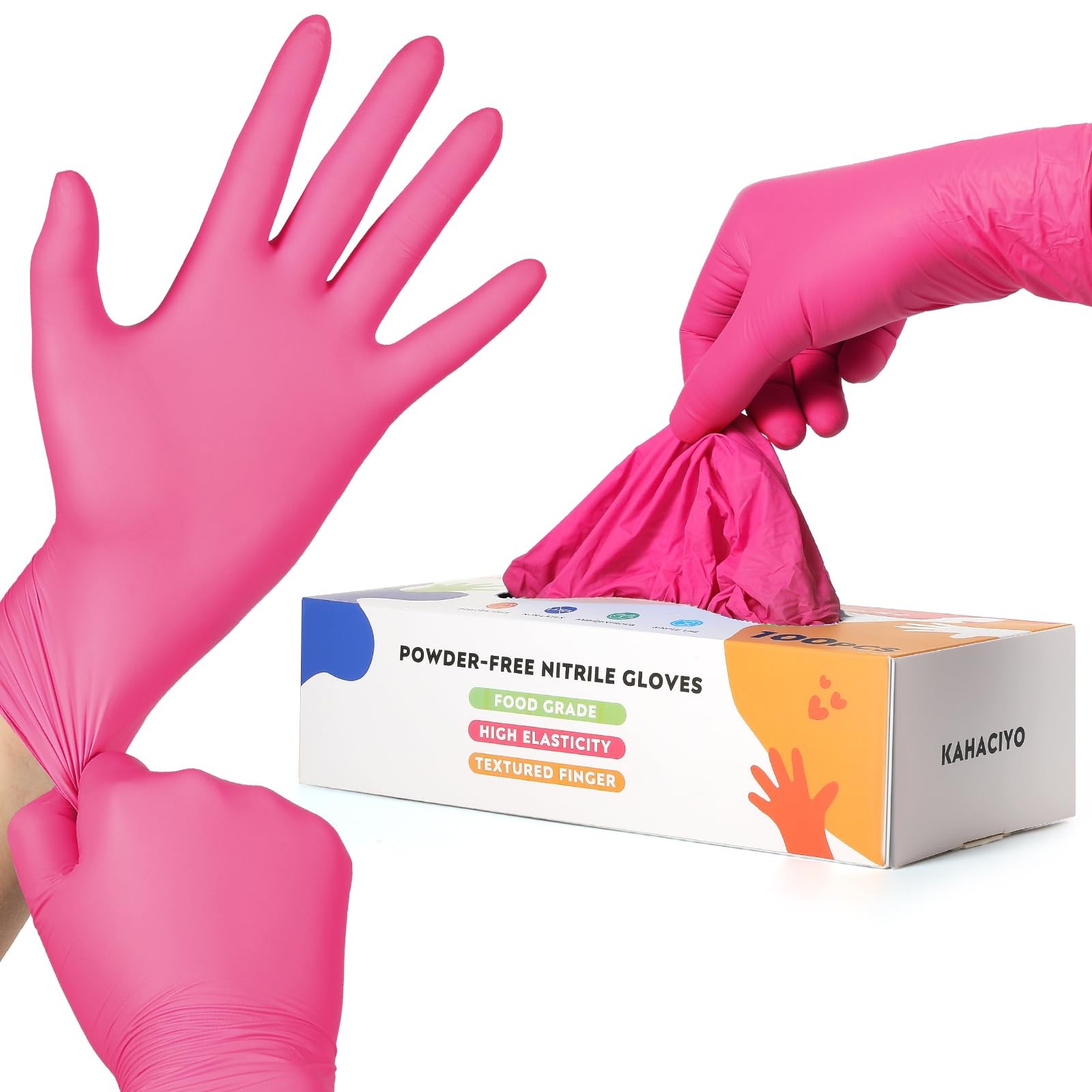 Kids Disposable Nitrile Gloves for 4-10 Years – Suitable for Cooking, Gardeni…