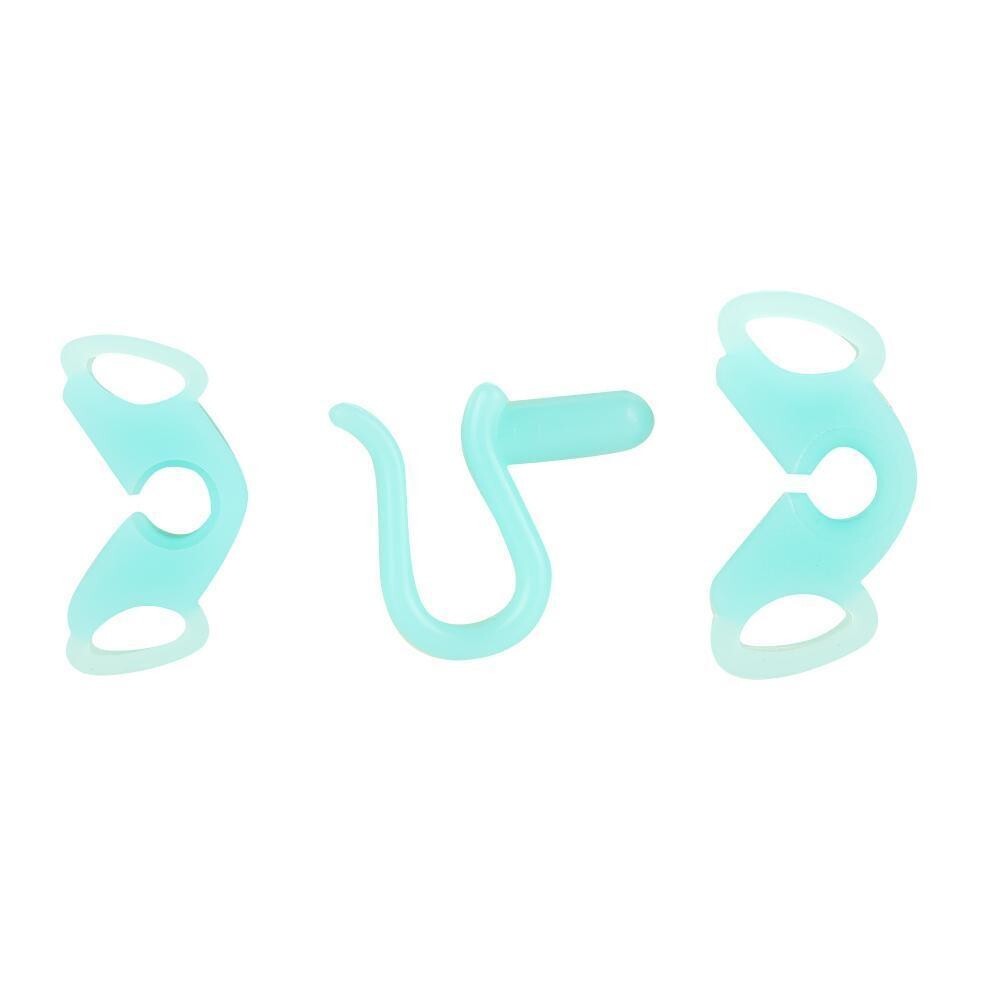 2 Pcs/Set Dental Silicone Bite Blocks Cheek Retractor Mouth Prop 135 ℃ Sterilize