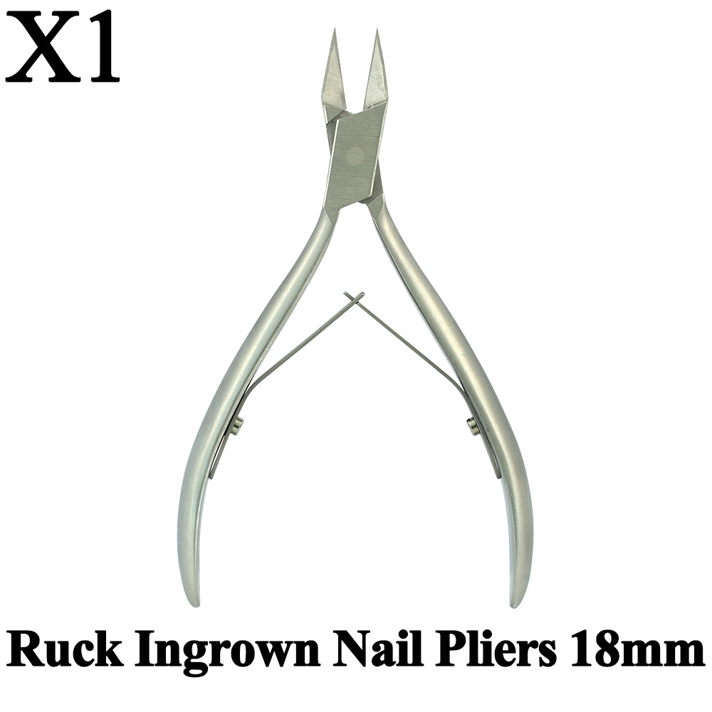 Ruck Ingrown Nail Pliers 18mm Professional Manicure Pedicure Cutter SS Tools