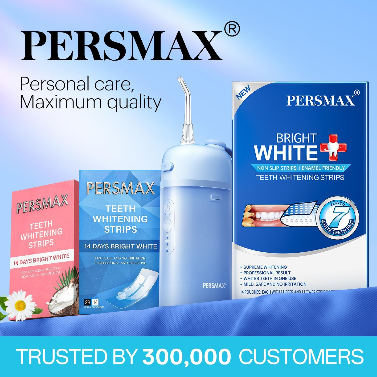 PERSMAX Teeth Whitening Strips – Professional 28 Count (Pack of 1), White
