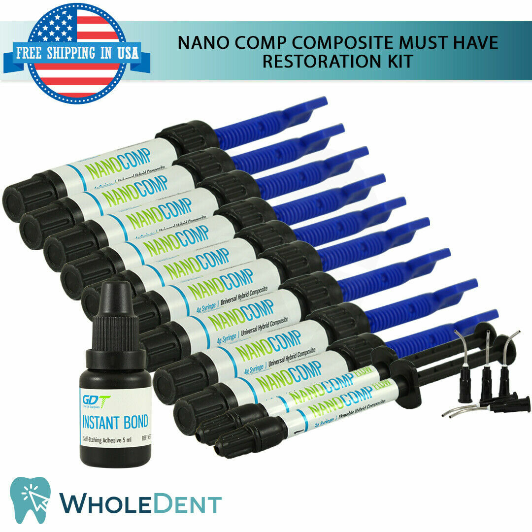 NanoComp Universal Composite Restoration Kit Dental Filling Materials Adhesive