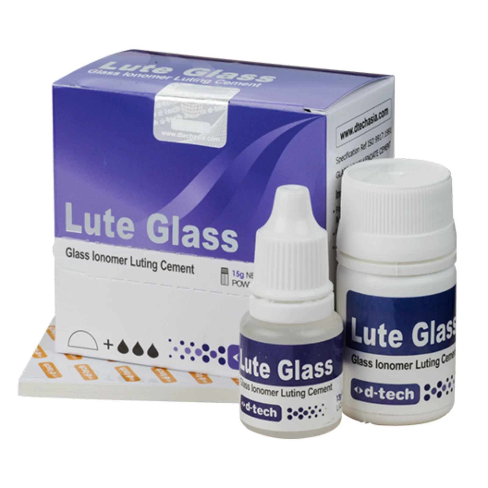 Lute Glass GIC Luting Cement Type 1 Radiopaque Dental Crown Bridge Bonding 15g