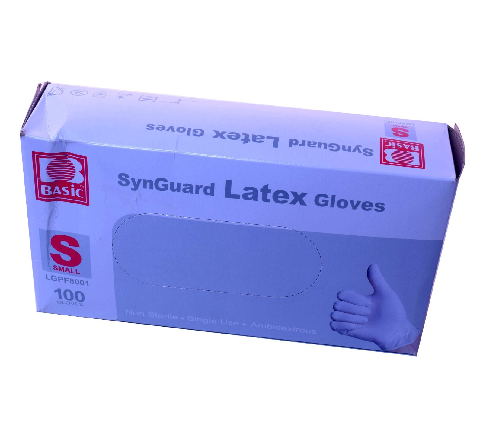 SYNGUARD Latex Gloves in Beige for Salon & Dental SMALL (100% REAL LATEX)