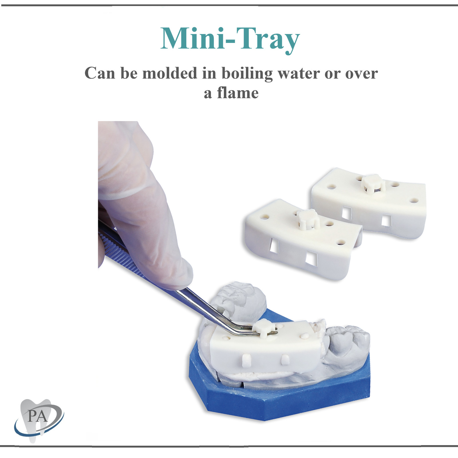 Dental Mini Impression Mini Tray For Crown and Bridge Quadrant Impressions 25/Bg