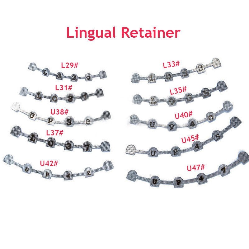 2/ Dental Lingual Retainer Bonding Upper Lower 3-3 With Mesh Universal