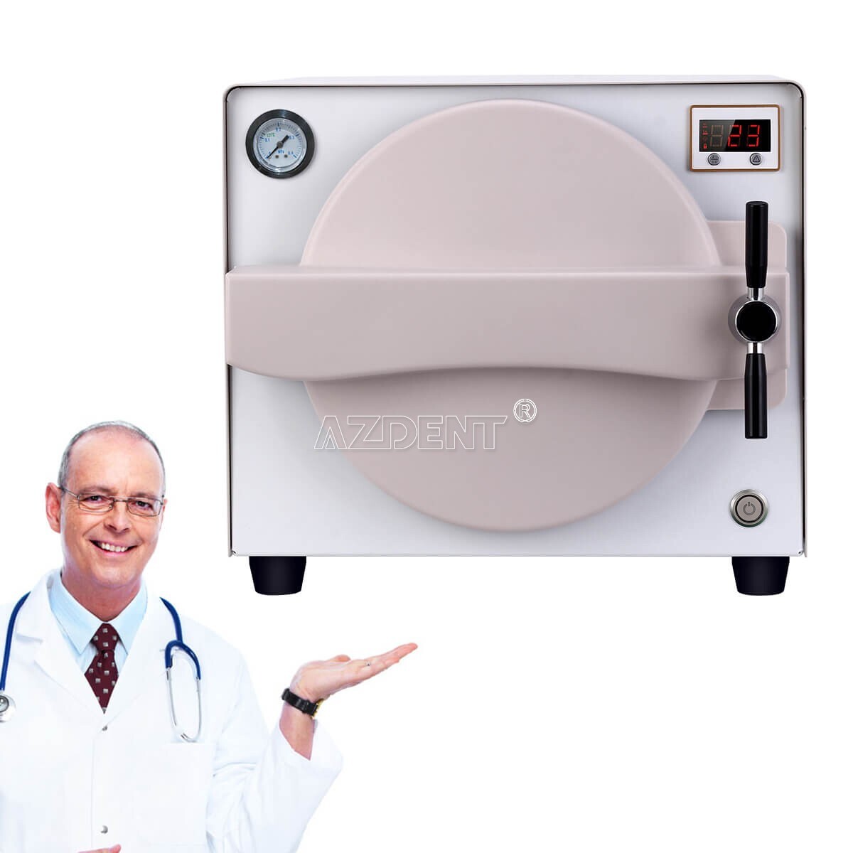 18L Dental Medical Autoclave Steam Sterilizer Vacuum Sterilization Automatic UPS