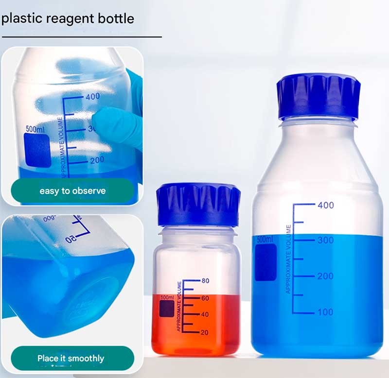 Plastic Sampling Bottle, Reagent Storage, PP Material, Strong Seal, Lab Bottle