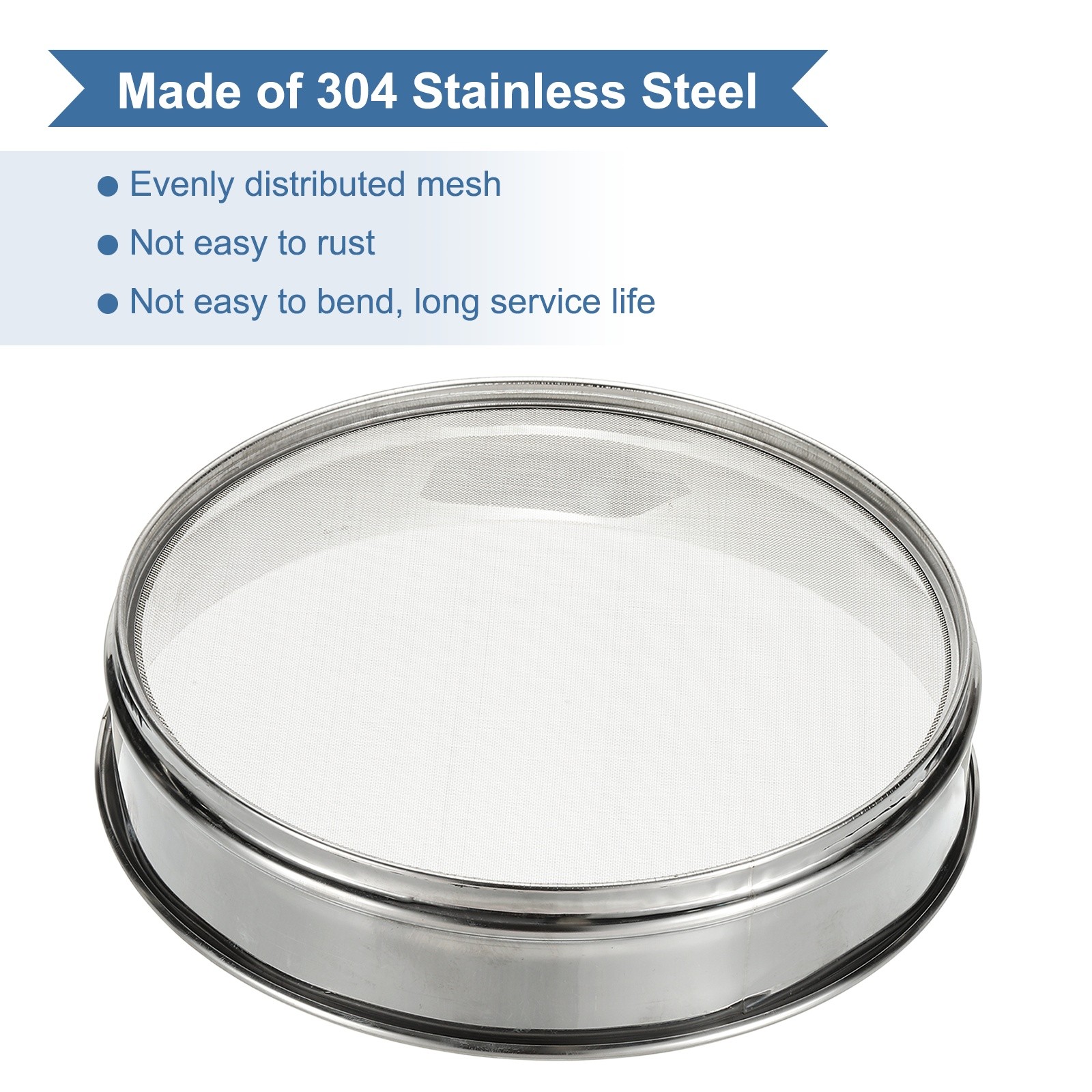 35 Mesh Lab Sieve, 11.8″ Diameter Test Sieve 304 Stainless Steel(0.5mm)