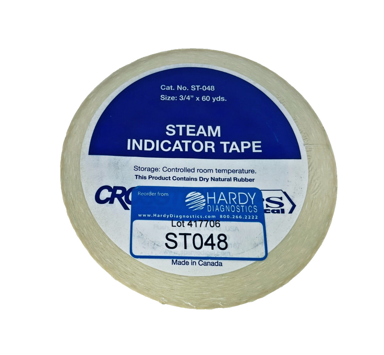 Crosstex ST-048 Steam Indicator Tape 3/4″ x 60 Yds Autoclave Sterilization