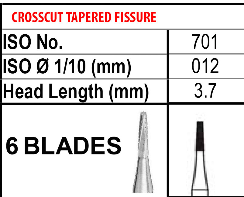 Beavers FG701 Carbide Burs FG 701 Bur #701 Friction Grip Made in Canada 100-10PK