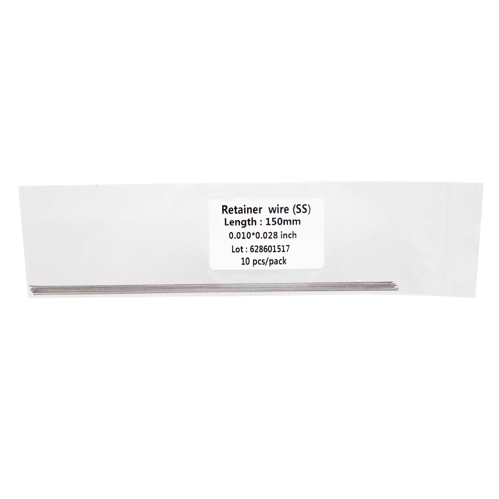 10Pcs/Pack Dental Orthodontic Flat Strand Lingual Retainer Wire .010″x.028″